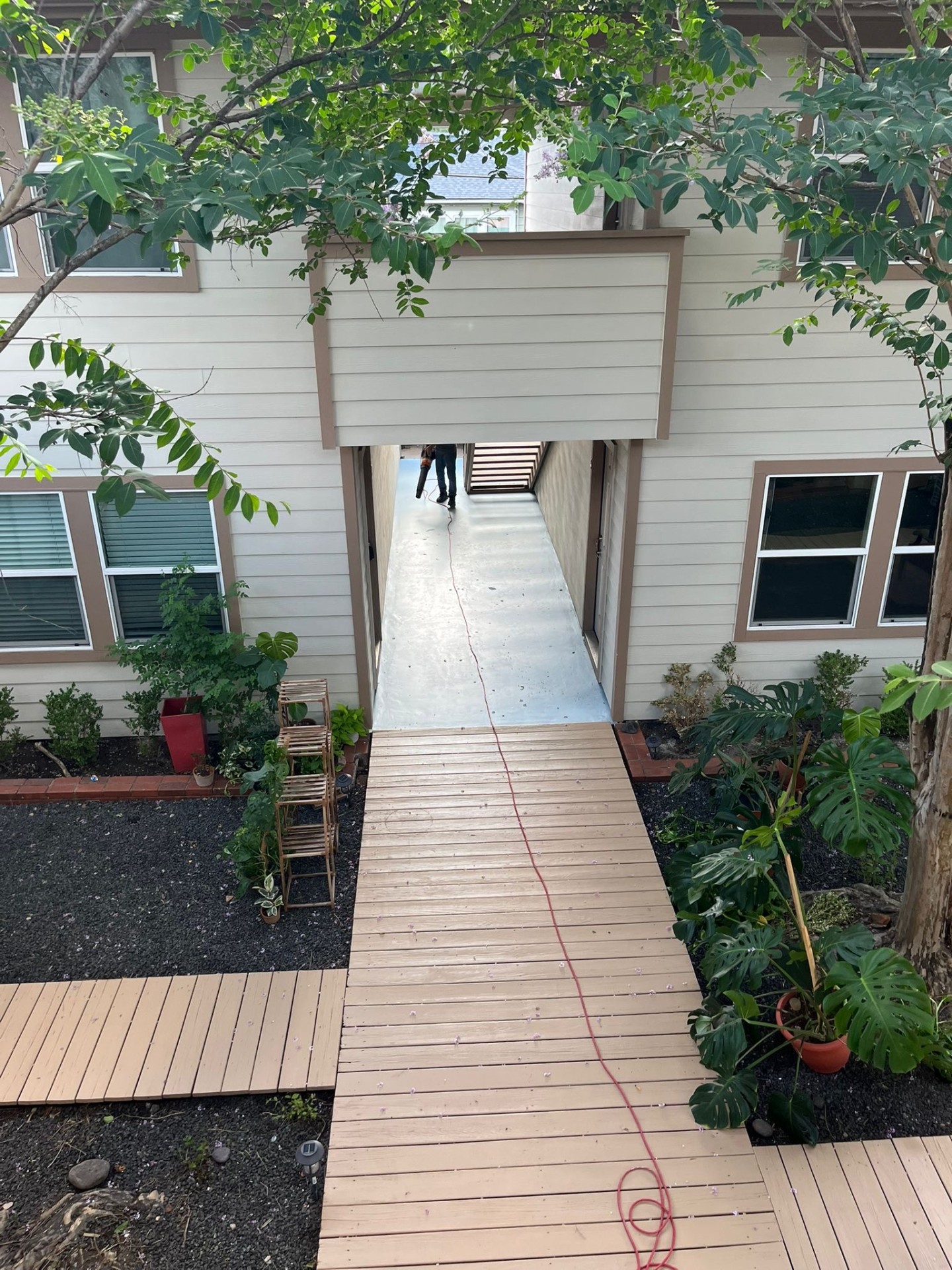 Refinished Breezeway Walkway