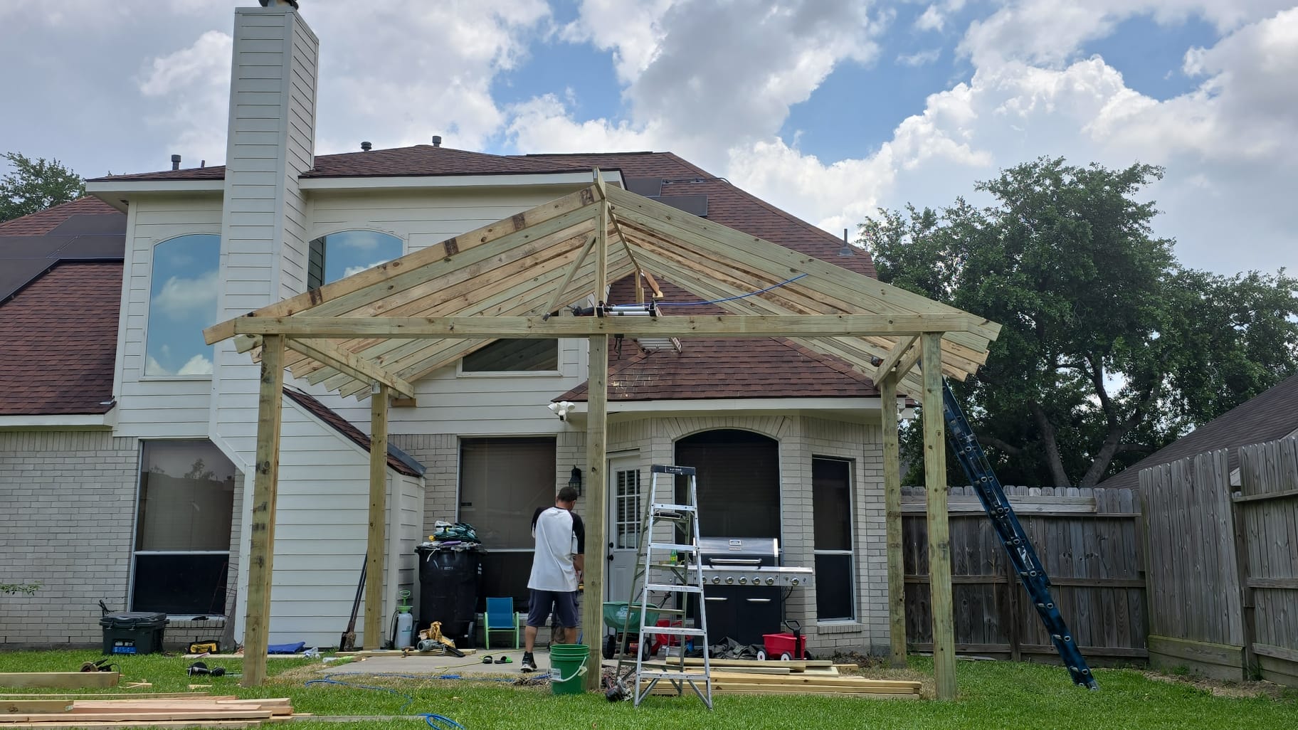 Patio Roof Framing